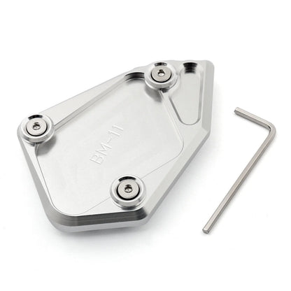 Side Kickstand Pad for BMW R1200GS (2008–2014) Silver