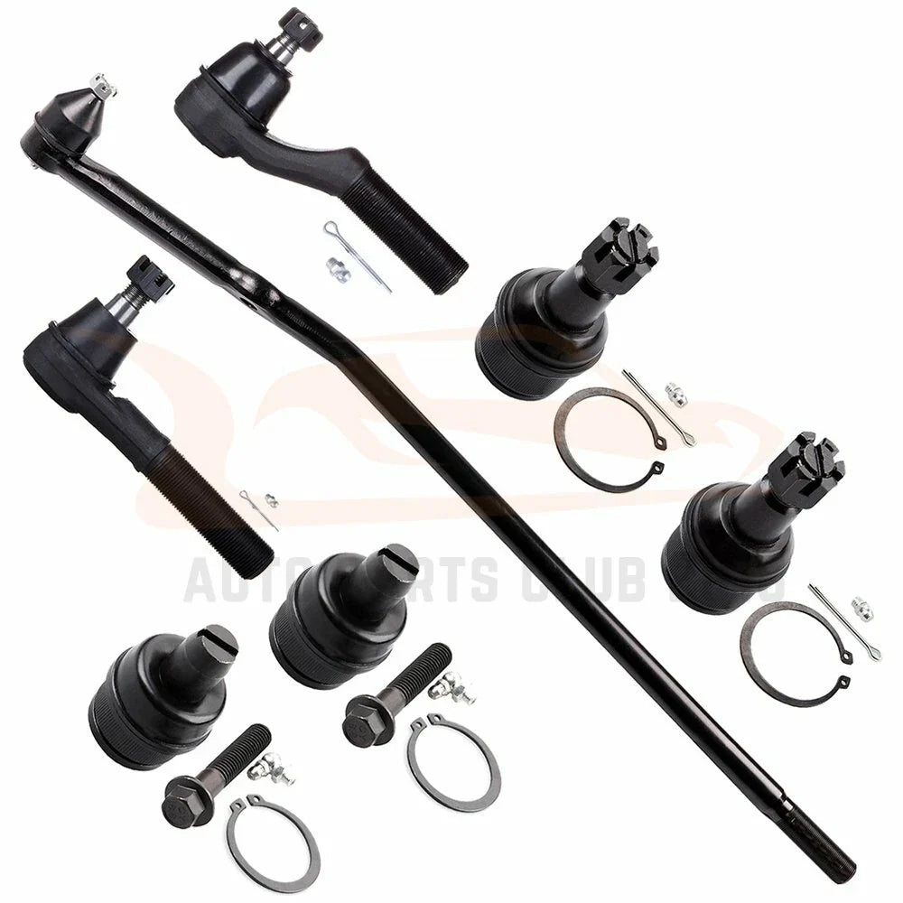 Set of 7 Front Ball Joints Tie Rod End Linkage for Ford E-250 E-350 E-450 (2003–2007)