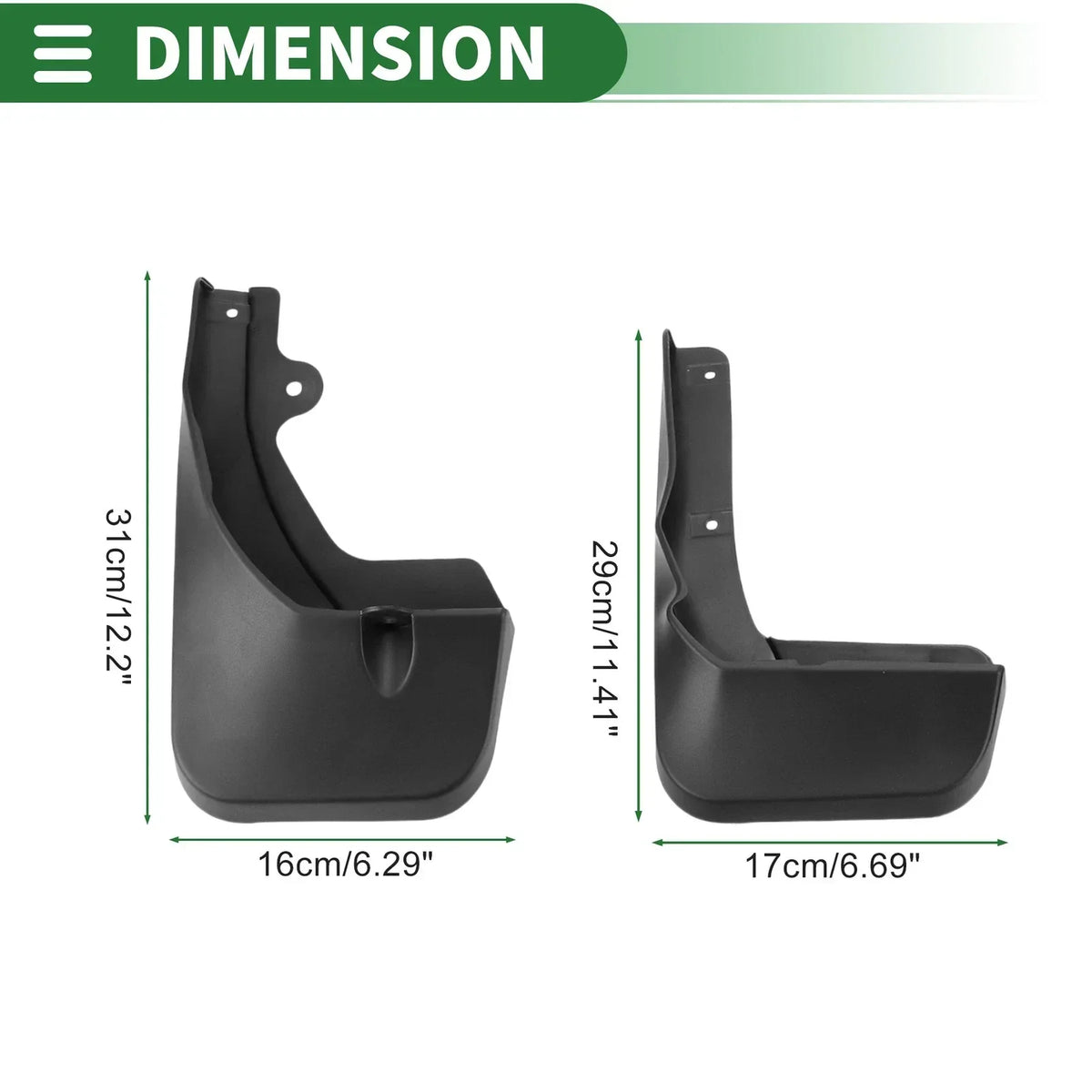 Front & Rear Mud Flaps for Lexus RX Splash Guards