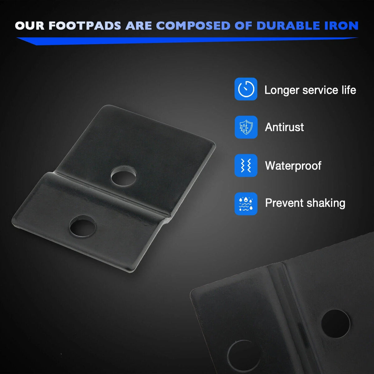 Electronic Stabilizer Jack Pad Adapters - 4X for JT Strong Arm