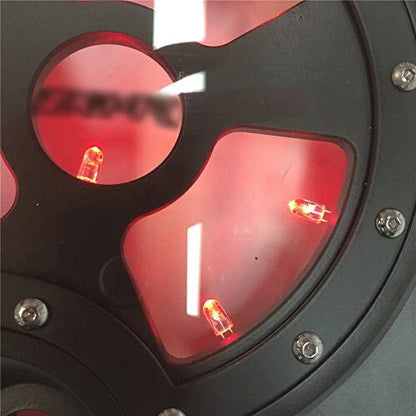LED Engine Clutch Cover in Red for Kawasaki ZX14R ZZR1400 2006-2014