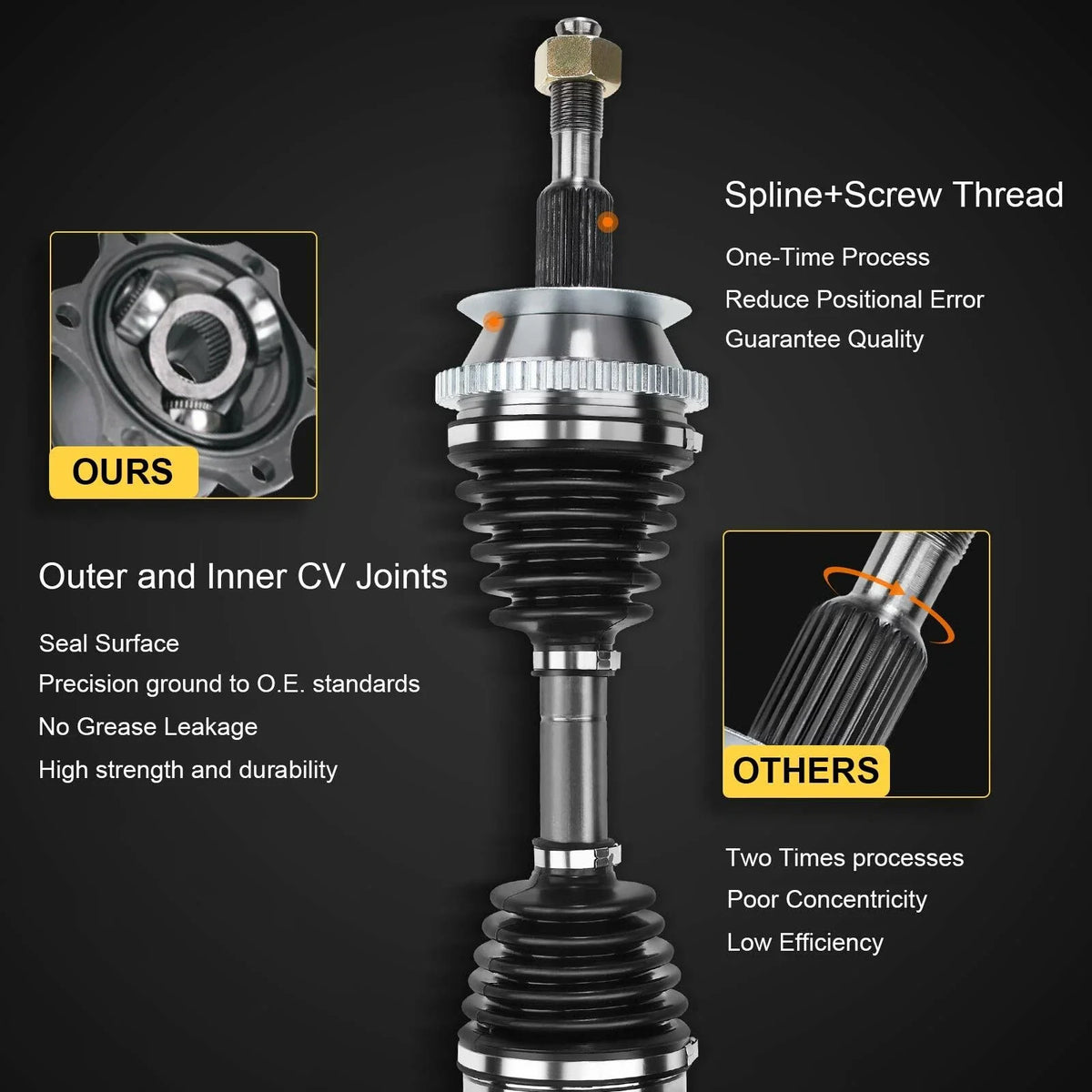 CV Axle Assembly Pair - Front for Nissan Pathfinder (1990-1995)