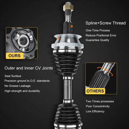 CV Axle Assembly Pair - Front for Nissan Pathfinder (1990-1995)