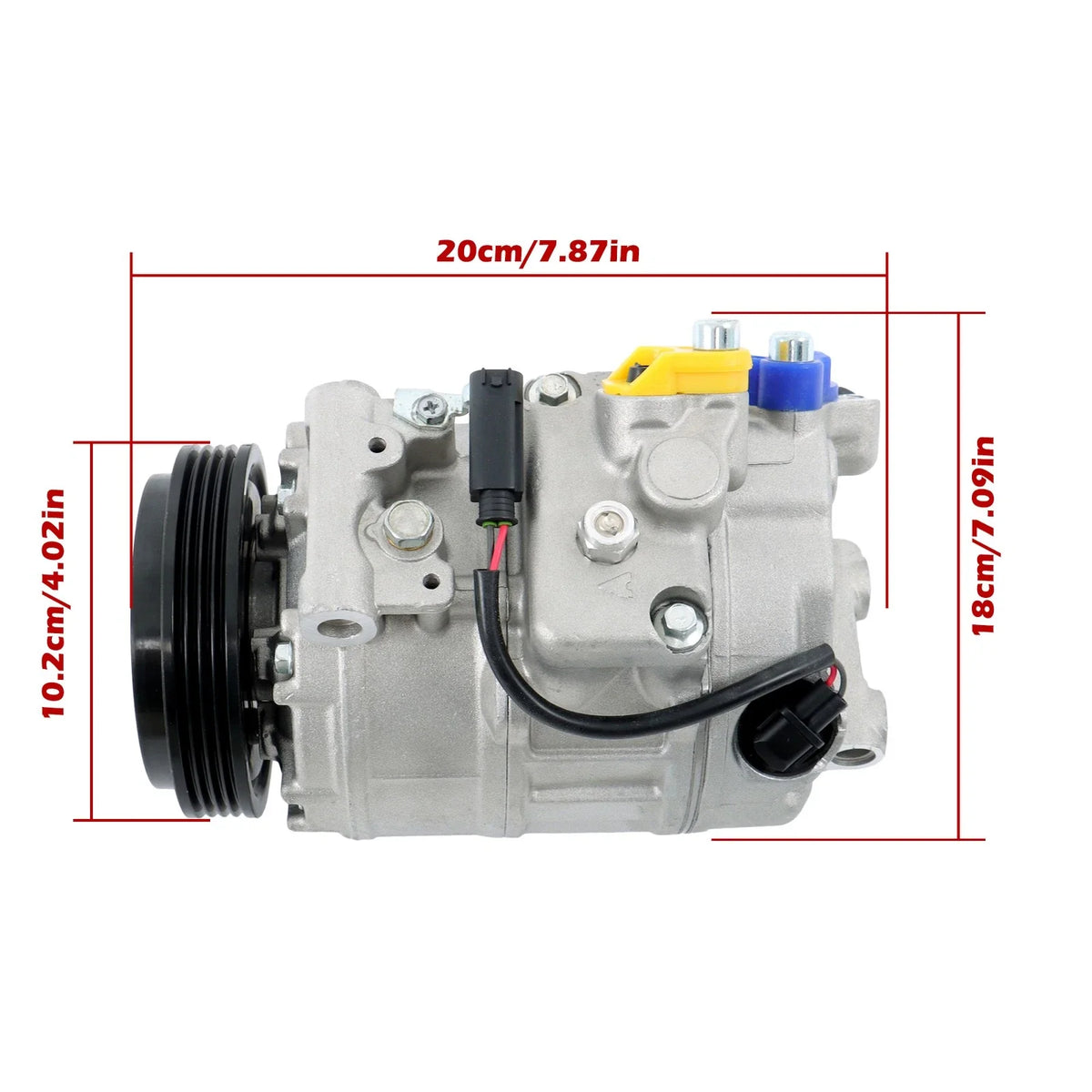 AC Compressor for BMW E60 E63 E64 E65 E66 550i 650i 750i 750Li 760Li (2004–2010)