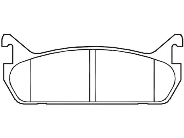 Rear Brake Pad Set for Mazda Protege 1.8L (1990–1994) ZZ285RB