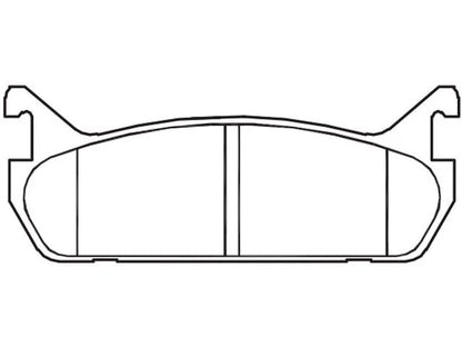 Rear Brake Pad Set for Mazda Protege 1.8L (1990–1994) ZZ285RB