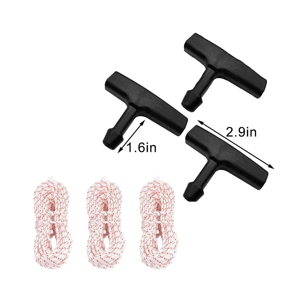 3 Piece Pull Cord Kit for Small Engine Repair (10ft Cord)