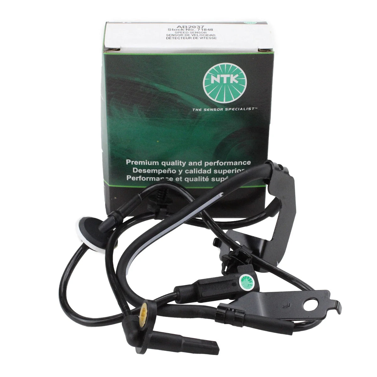 NTK Front Left Wheel Speed Sensor ABS for AB2037