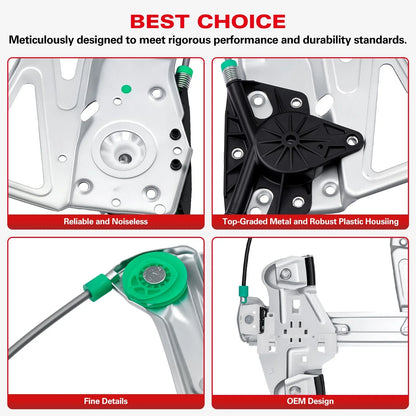 Front Left Power Window Regulator for Cadillac DeVille (2000–2005)