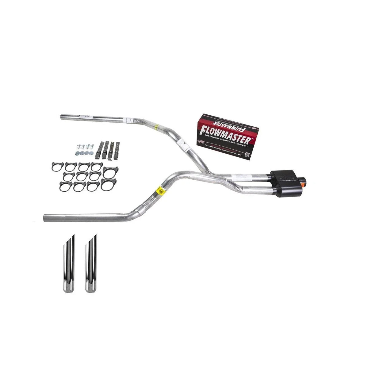 Dual Exhaust 2.5" Pipe for S10/S15 (1995–2001) Flowmaster Super 10 SW Tip