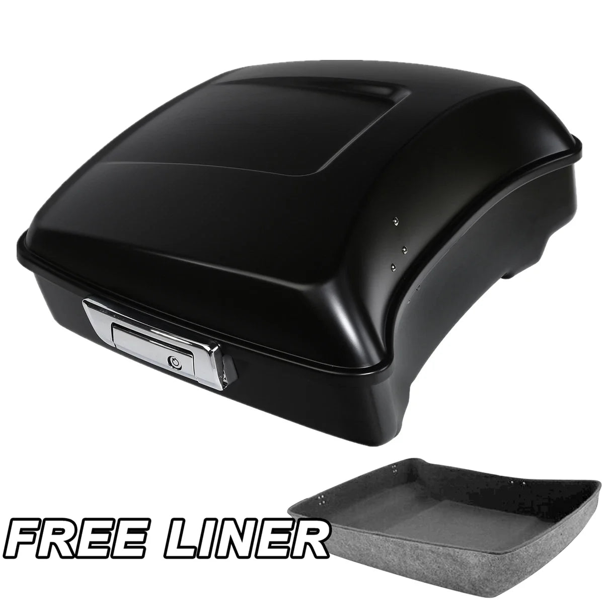 Matte Black Chopped Trunk Latch for Harley Touring Models 2014-2026
