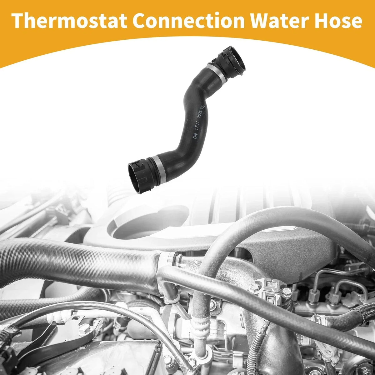 Thermostat Water Hose Assembly for BMW 1 Series E81 E82 E87