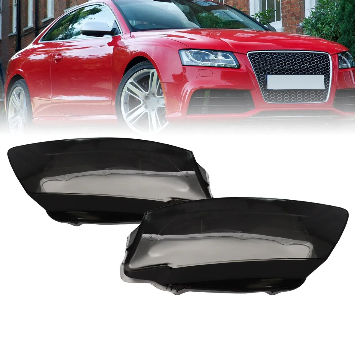 2 Pack Headlight Covers for Audi A5 S5 RS5 (2008–2012)