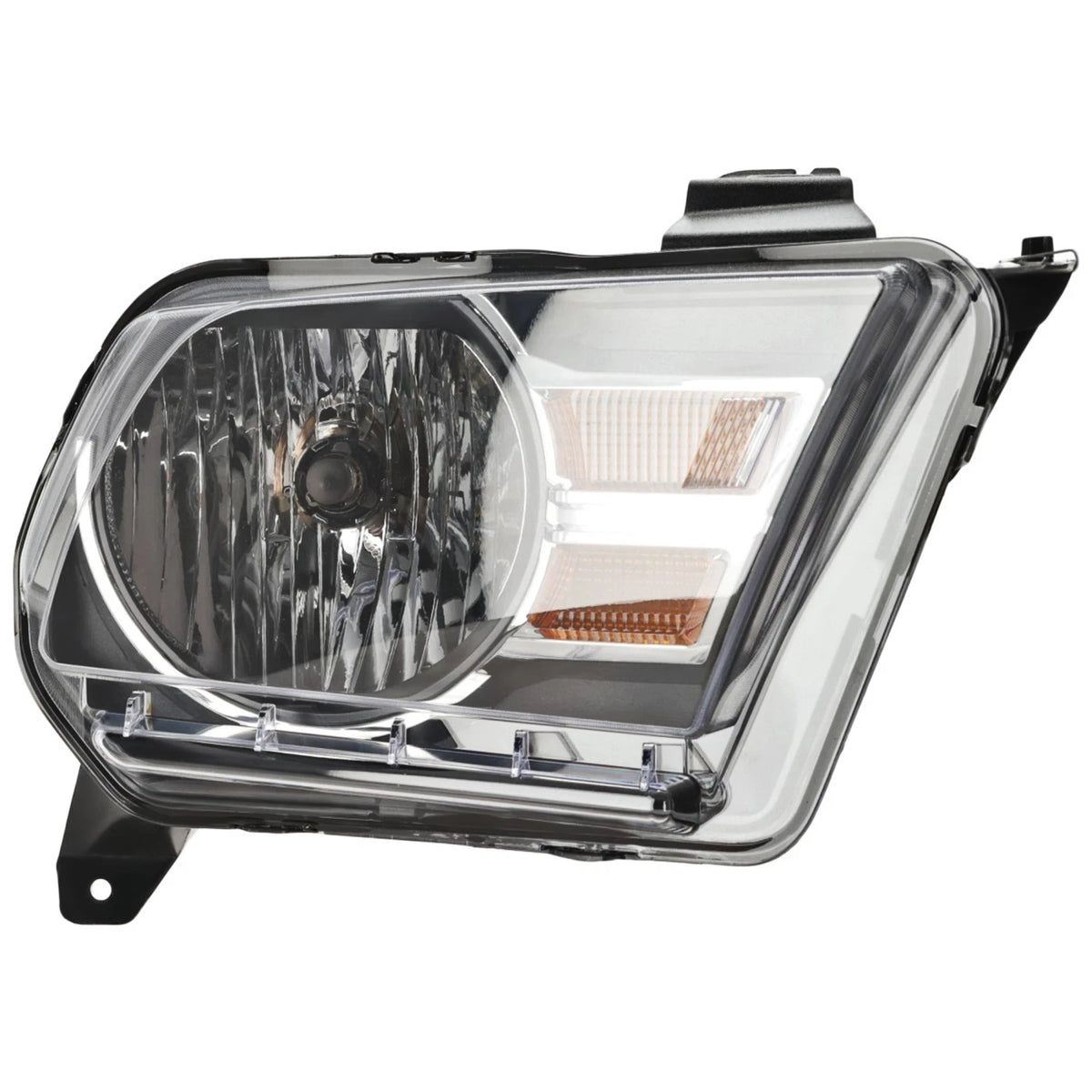 Passenger Side Headlight for Ford Mustang (2010–2014) Halogen with Bulb