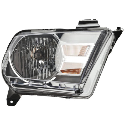 Passenger Side Headlight for Ford Mustang (2010–2014) Halogen with Bulb