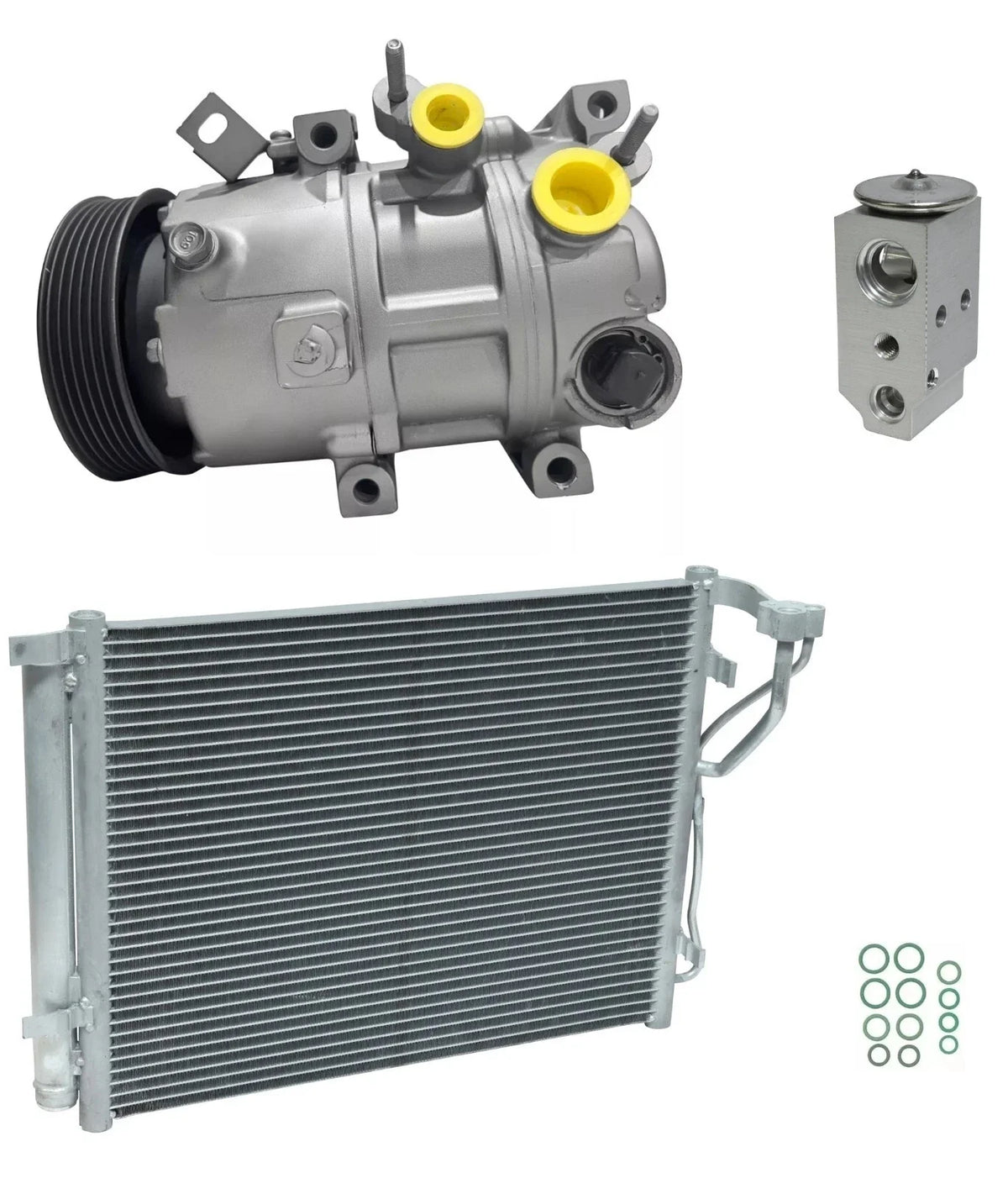 AC Compressor Kit With Condenser for Kia Optima 1.6L Turbo (2018–2019)