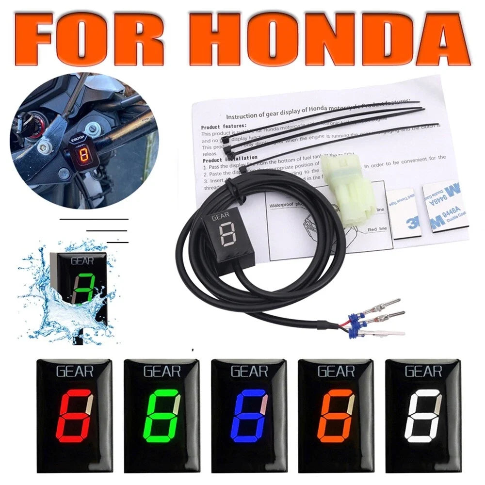LED Gear Indicator in Red for Honda CBR1000RR CBR600F 2003-2023