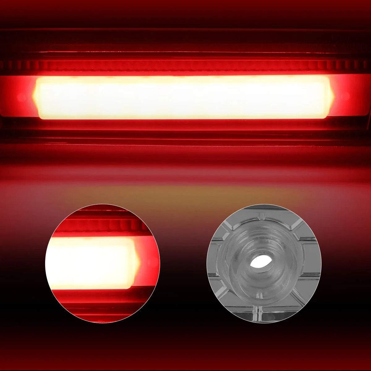 3D LED Bar Tail Brake Light for Jeep Commander (2006–2010) - Smoked