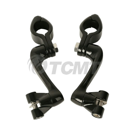 Engine Guard Male Mount Foot Pegs 1 1/4" for Harley Dyna