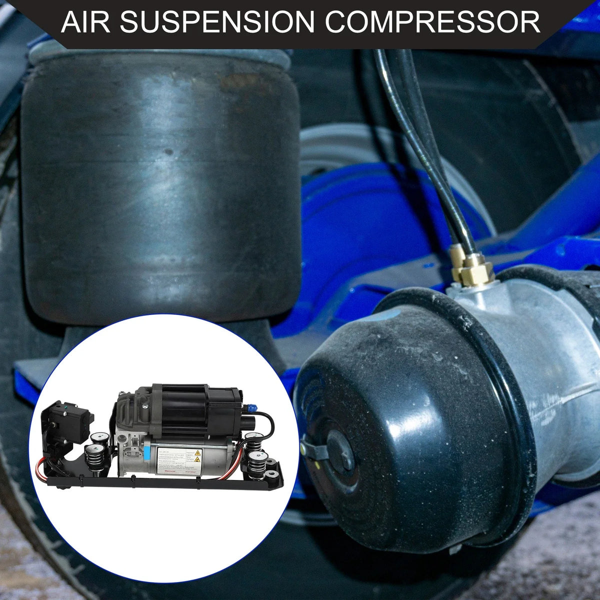 Air Suspension Compressor with Bracket for BMW 535i (2009–2017) No.37206875176