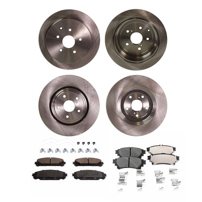 Brake Disc and Pad Kit for Toyota Highlander (2014–2019) Ceramic