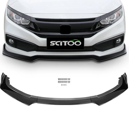 2016-2020 Honda Civic Gloss Black Front Lip Spoiler