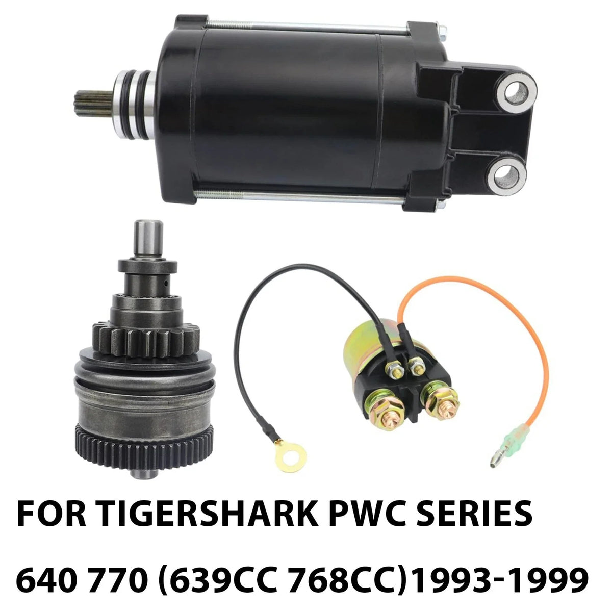 Starter W/Bendix & Relay for Arctic Cat Tigershark TS770 (1998-1999)