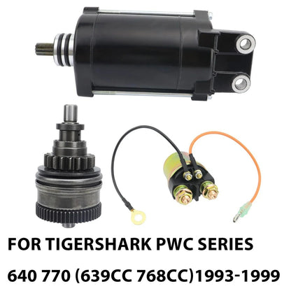 Starter W/Bendix & Relay for Arctic Cat Tigershark TS770 (1998-1999)