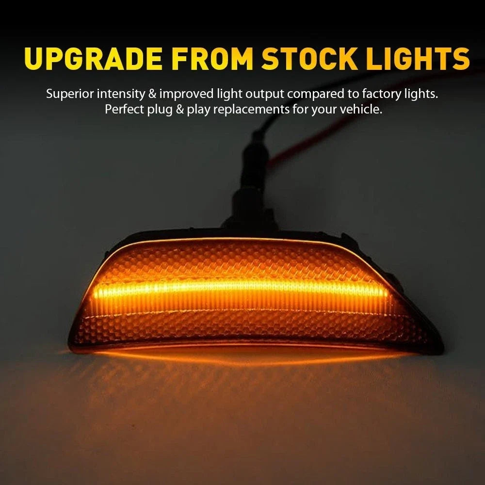 2X Smoke LED Amber Side Markers for Kia K5 (2021-2024)