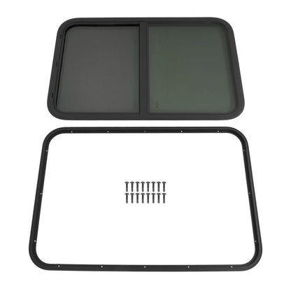 24" x 36" Vertical Sliding RV Window Tempered Glass with Mesh Screen