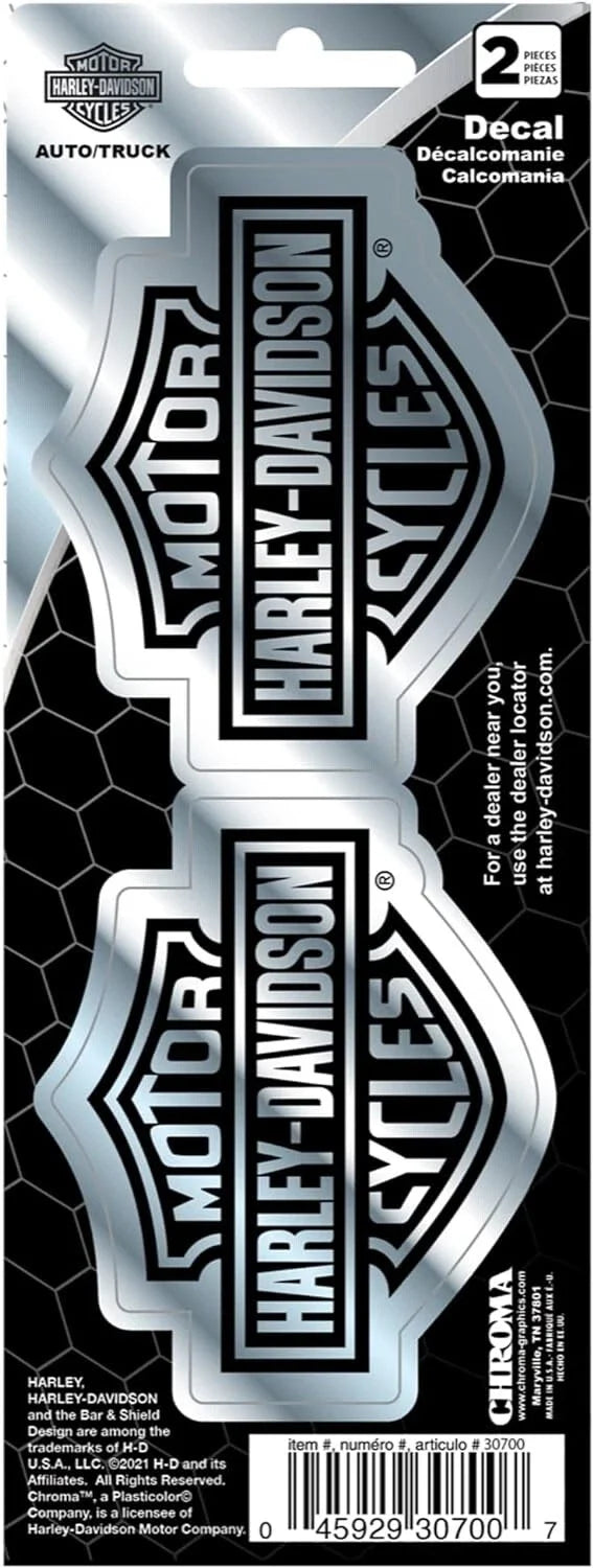 Chrome B&S Small Decal for Harley-Davidson (CG30700)