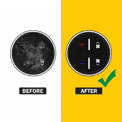 A/C Control Dash Button Decal for Chevy Avalanche (2007-2013)