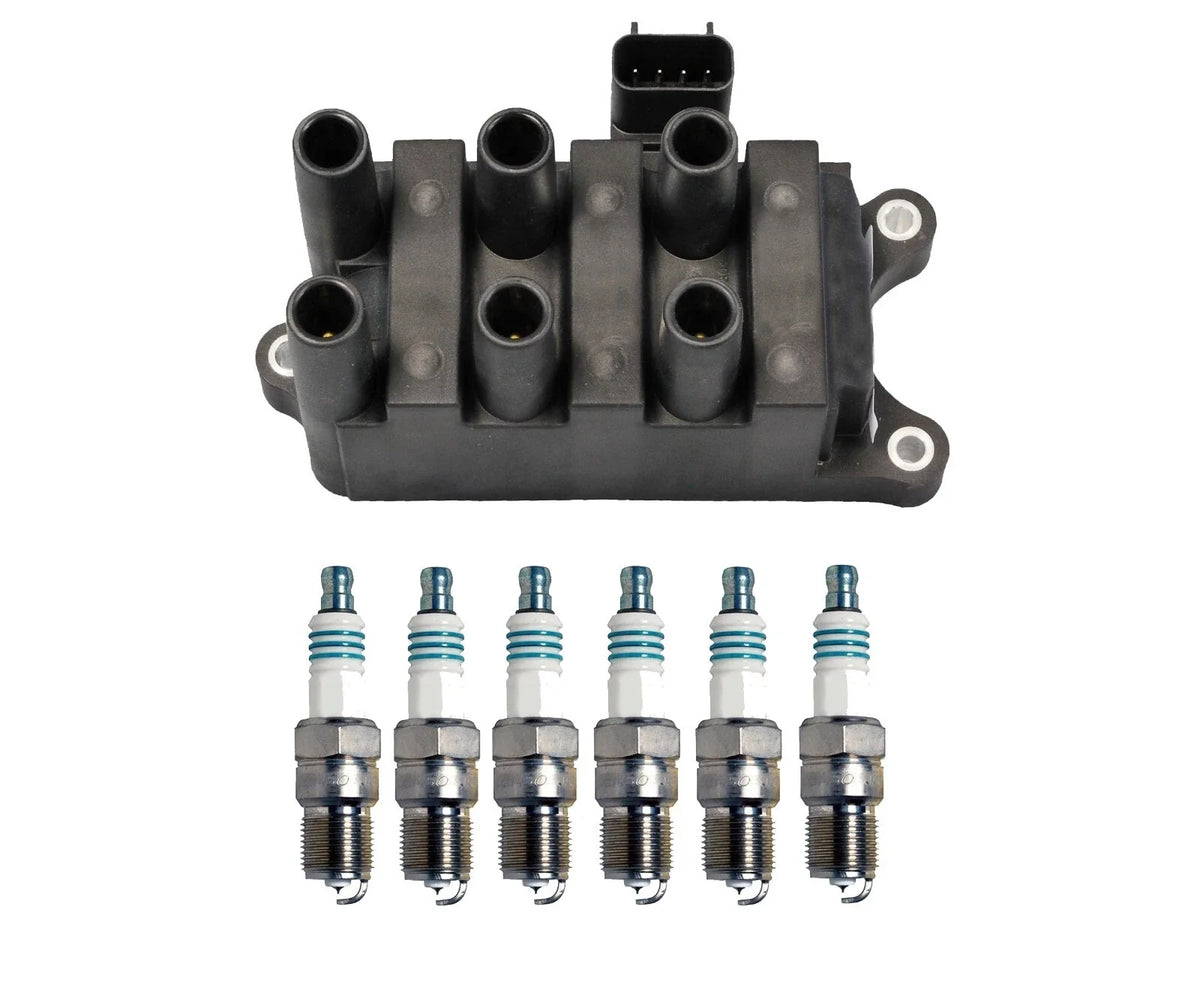 Denso Ignition Coil & Iridium Spark Plug Kit for Mazda B3000 (1998–2006)