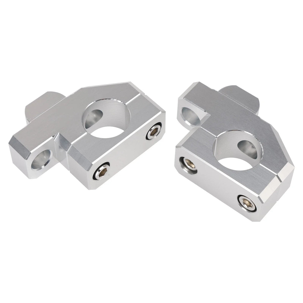 Silver Handlebar Risers for Suzuki DL1000, 1050, V-Strom, GSX-S1000 (2020–2025)