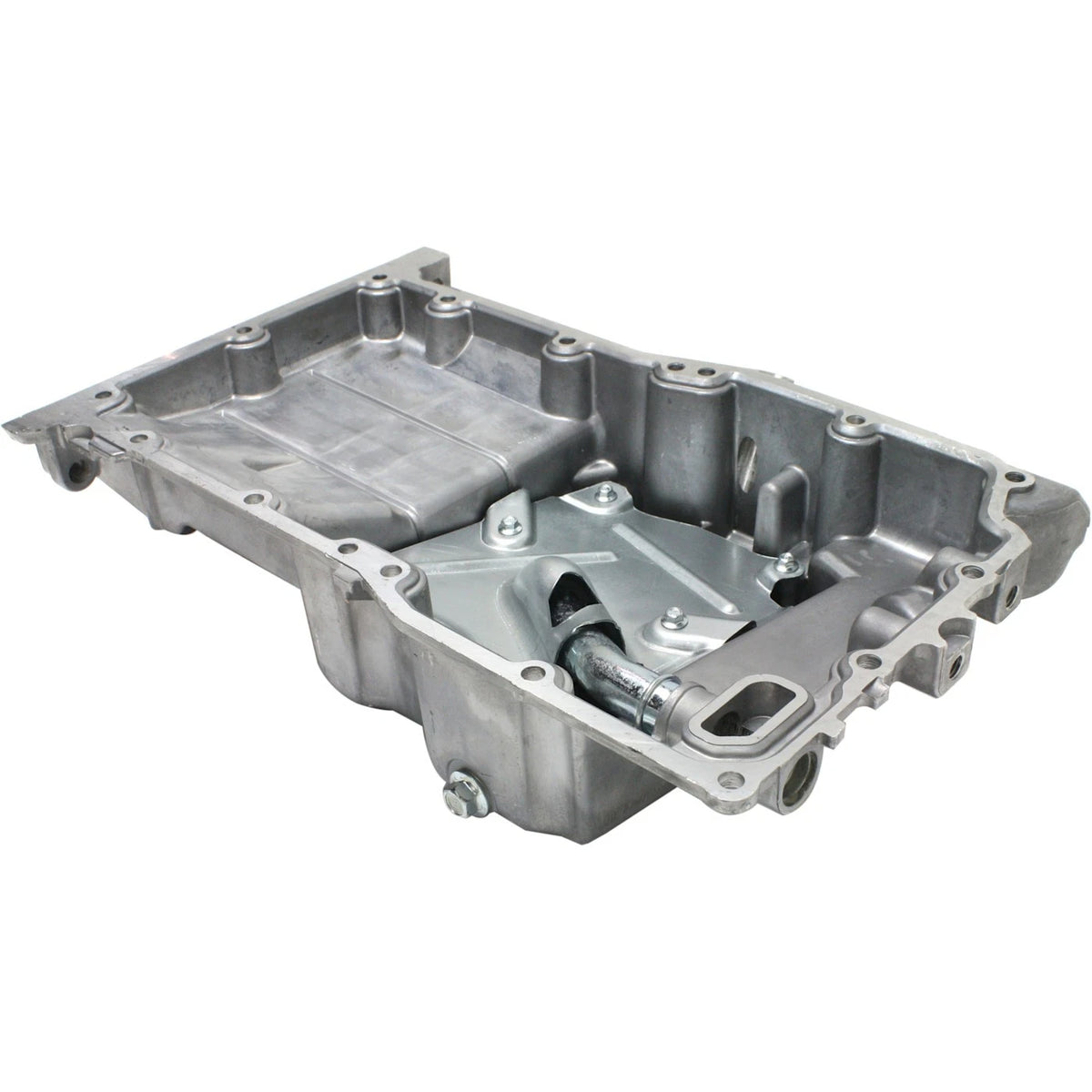 Oil Pan for Chevrolet Equinox GMC Terrain (2010–2017) Aluminum, Includes Drain Plug