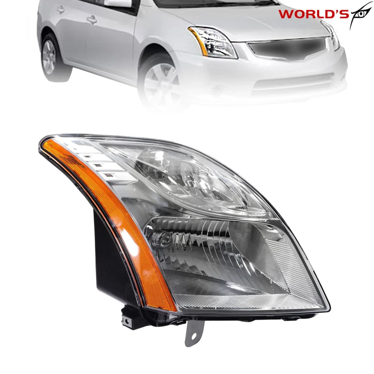 Halogen Headlight for Nissan Sentra (2010–2012) Right Passenger