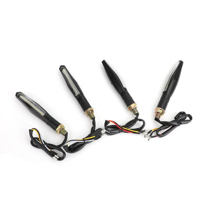 Motorcycle Turn Signal Indicator Lights 4X LED Sequential (T9)