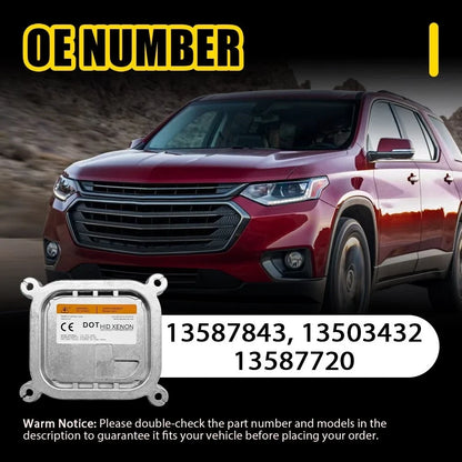 2018-2020 Chevrolet Traverse HID Xenon Ballast Control Module