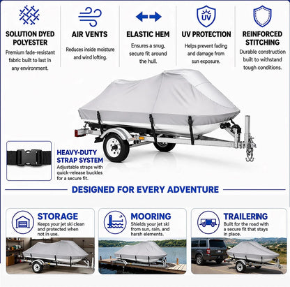 2019 Sea Doo GTI 130 Jet Ski Cover - 420D UV Reflective