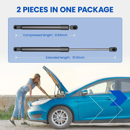 2X Front Hood Lift Support Shocks Struts for Hyundai Santa Fe (2013–2019)