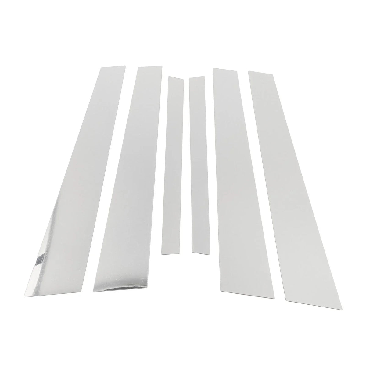 Door Pillar Trim in Chrome Silver for BMW 5-Series (2010-2014) - 6 Pcs