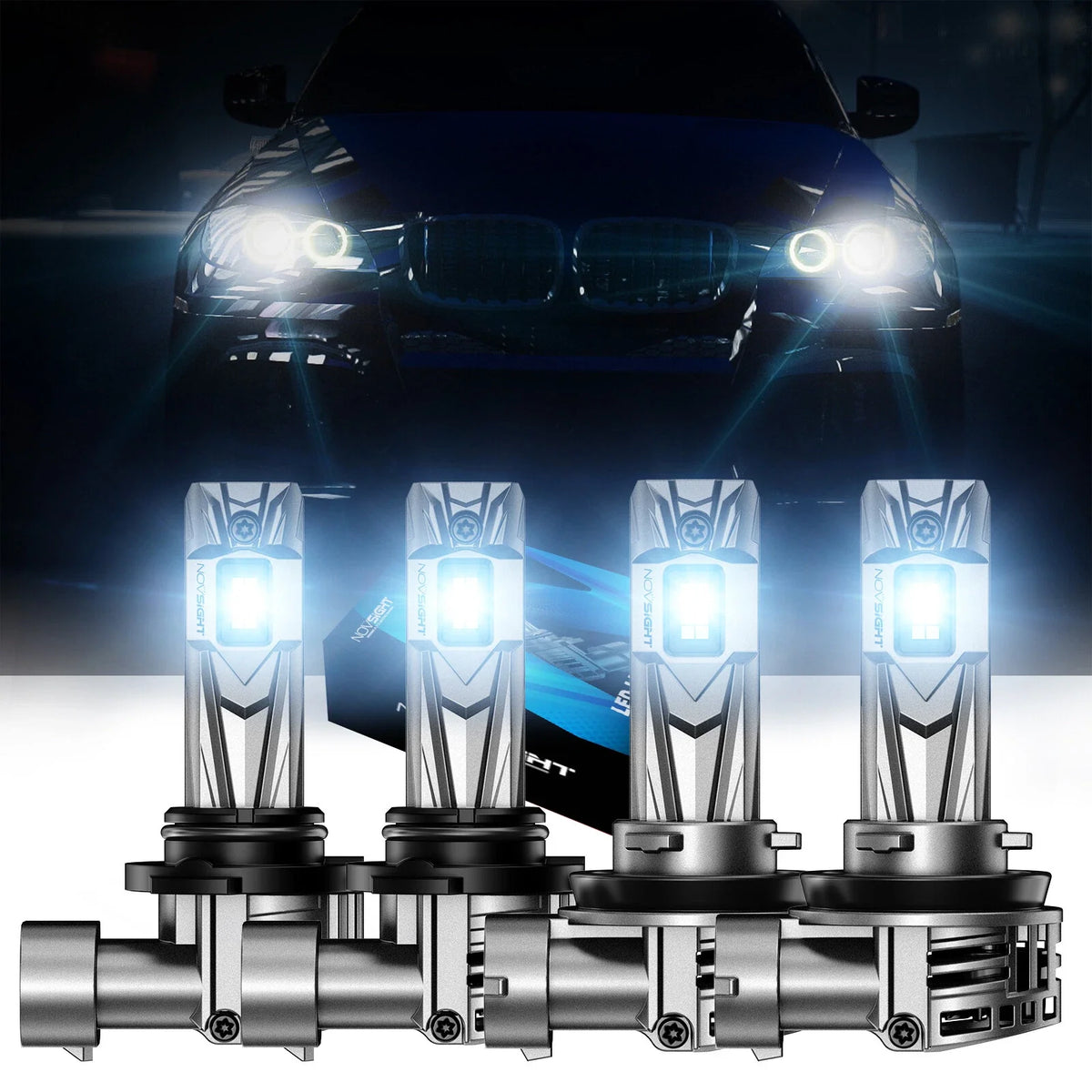 2X 9005 H11 LED Headlight Bulb Conversion Kit for NOVSIGHT (2015–2023)