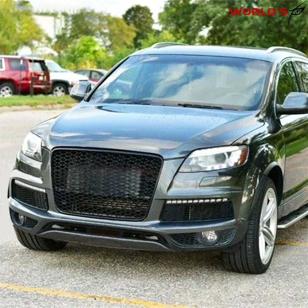 Set of 2 Front Bumper Grille Outer Covers for Audi Q7 S-Line