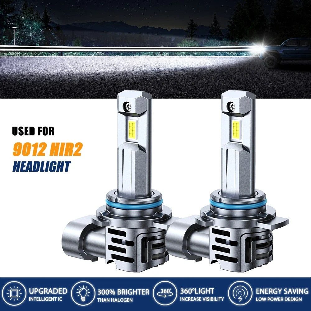 9012 HIR2 LED Headlight Kit for EV (High/Low Beam, 10000LM, 52W)