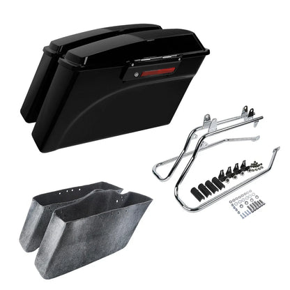 Conversion Brackets & Hard Saddlebags Speaker Lid for Harley Softail 1986-2017