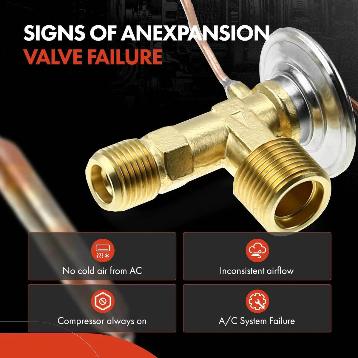 A/C Expansion Valve for Nissan Sentra (1982 to 1990)