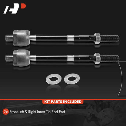 Front Inner Side Tie Rod Ends - 2 Piece Set for Honda Fit 2009–2014