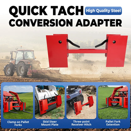 Bobtach Quick Attach Plate Adapter for Universal Skid Steer