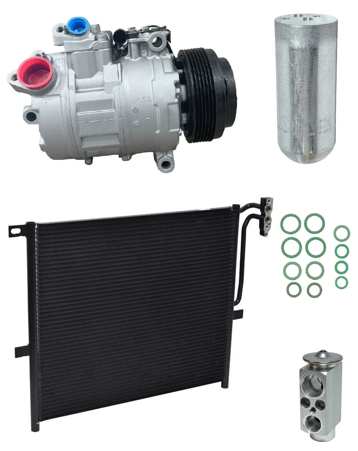 AC Compressor Kit with Condenser for BMW X3 3.0L (2009–2010)