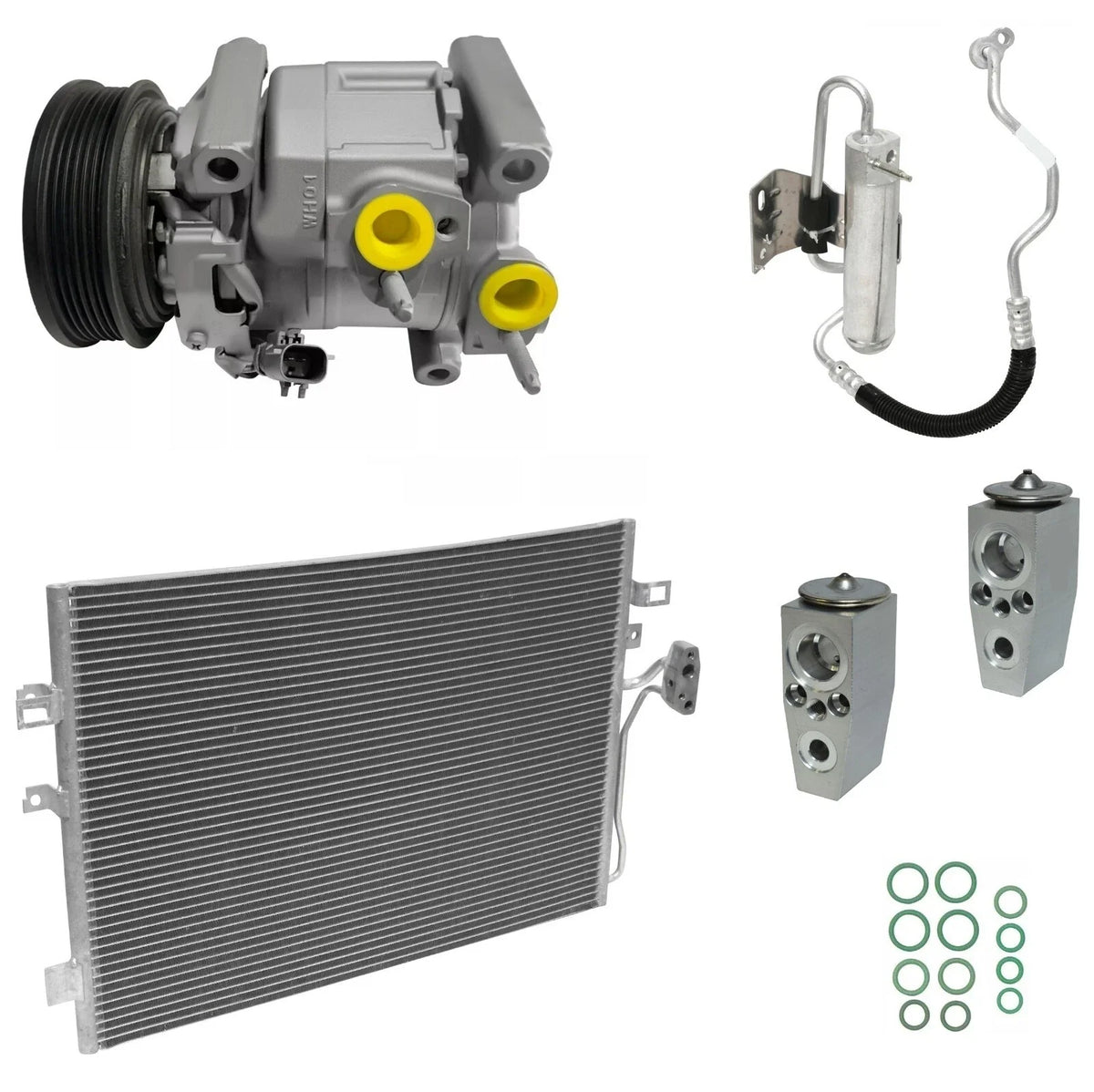 A/C Compressor Kit With Condenser for Dodge Journey 3.6L (2016–2018)